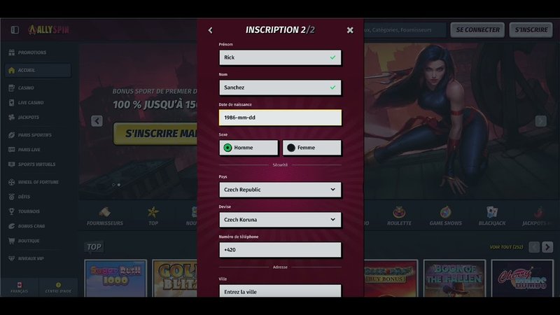 Learn about allyspin casino login